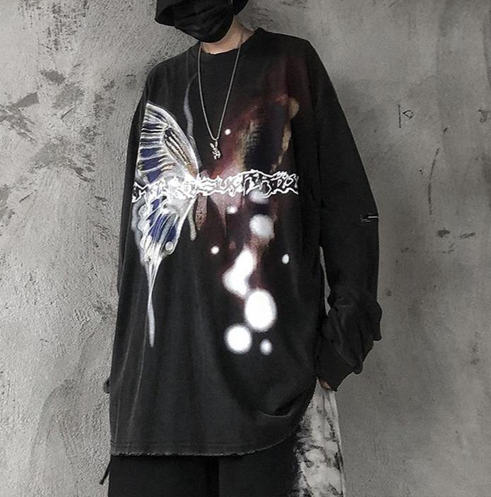 UB "Retro Butterfly" Sweater-Urban Shoes